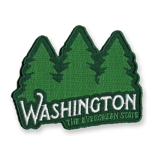 Washington Evergreen State | Iron-on Embroidered Patch