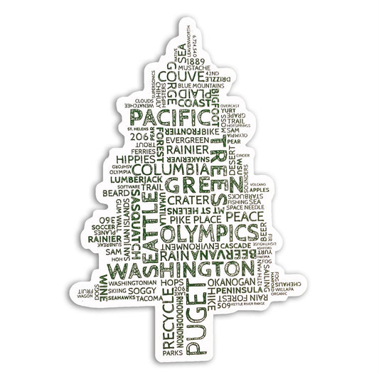 Washington Word Tree Sticker