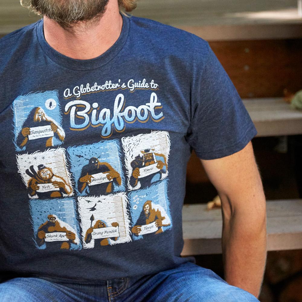 A Globetrotter’s Guide to Bigfoot | Adult T- Shirt