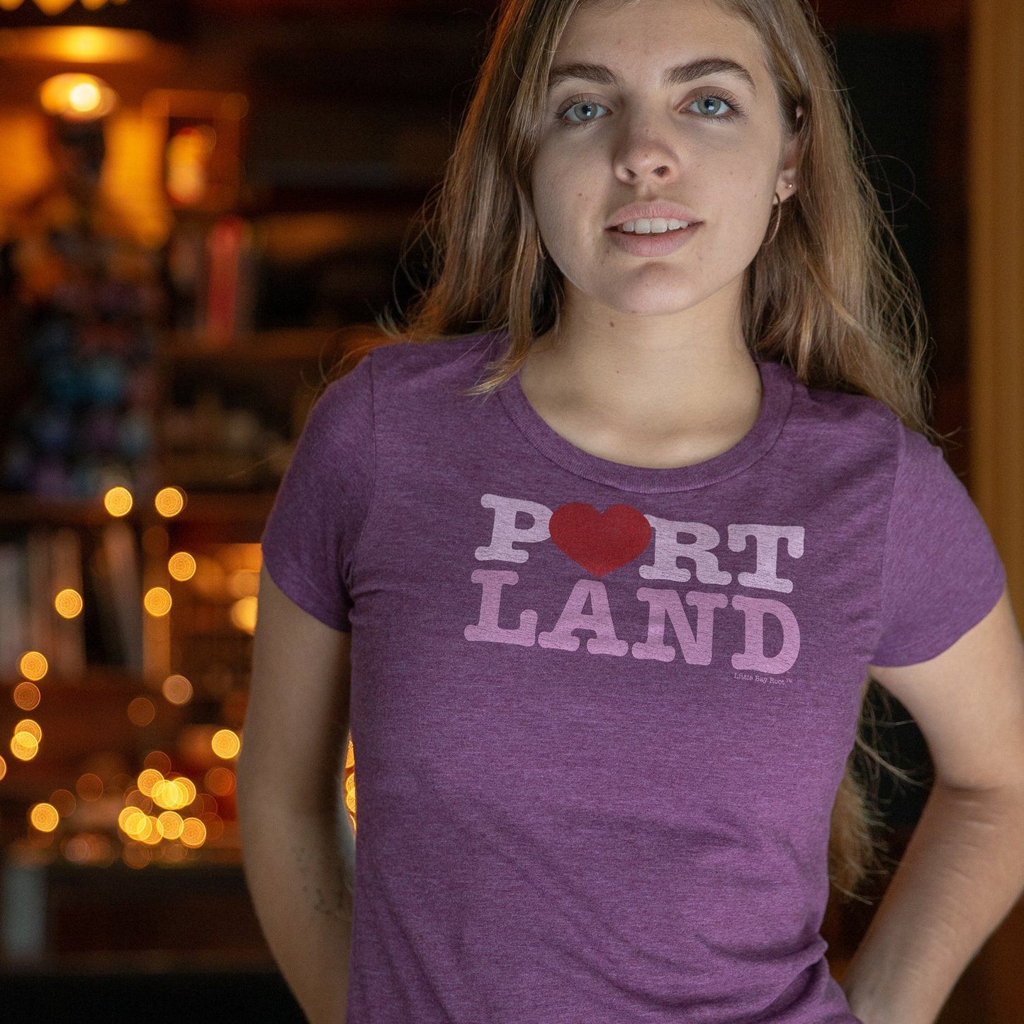 Heart Portland | Women's Crewneck T-Shirt