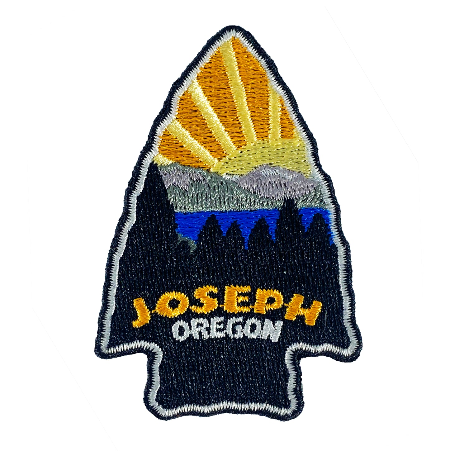 Joseph Oregon Arrowhead  | Iron-on Embroidered Patch