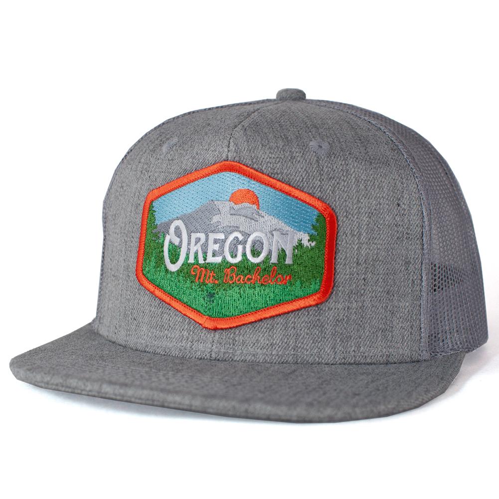 Oregon Mt. Bachelor Vintage Snapback Trucker Hat