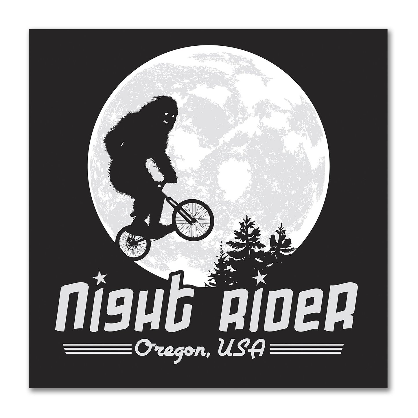 Night Rider Oregon | Refrigerator Magnet