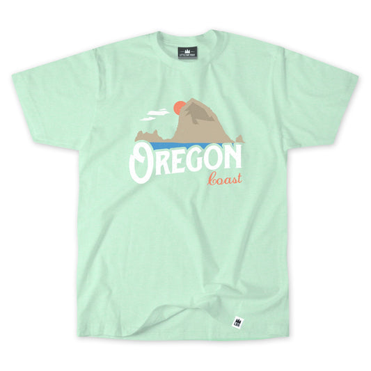 Oregon Coast Vintage Adult T-Shirt Mint