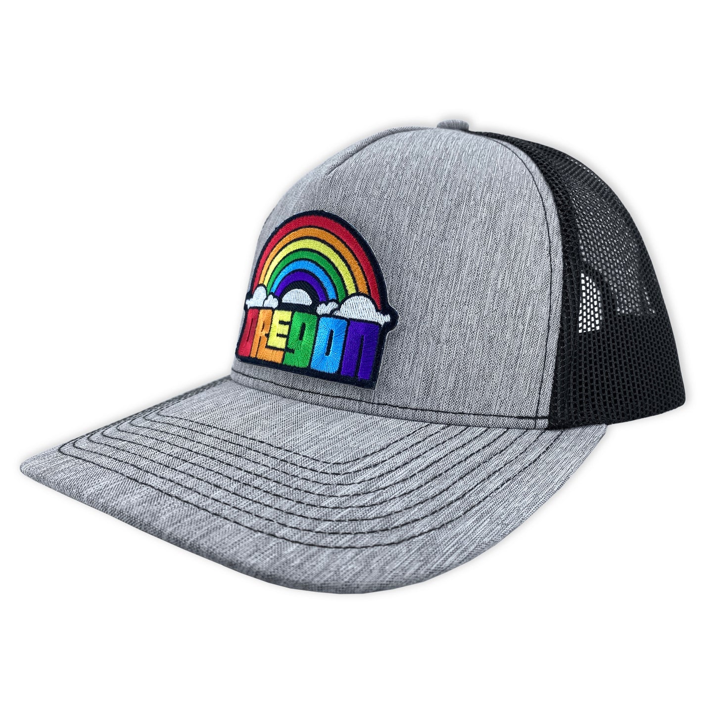 Oregon Dreaming Rainbow Curved bill snapback hat