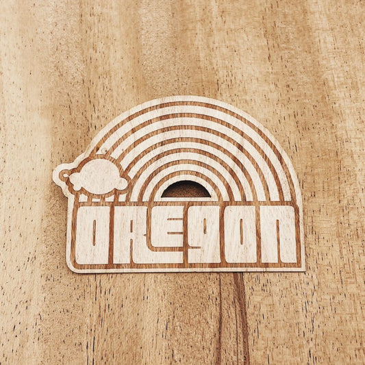 Oregon Dreaming Rainbow | Wooden Sticker