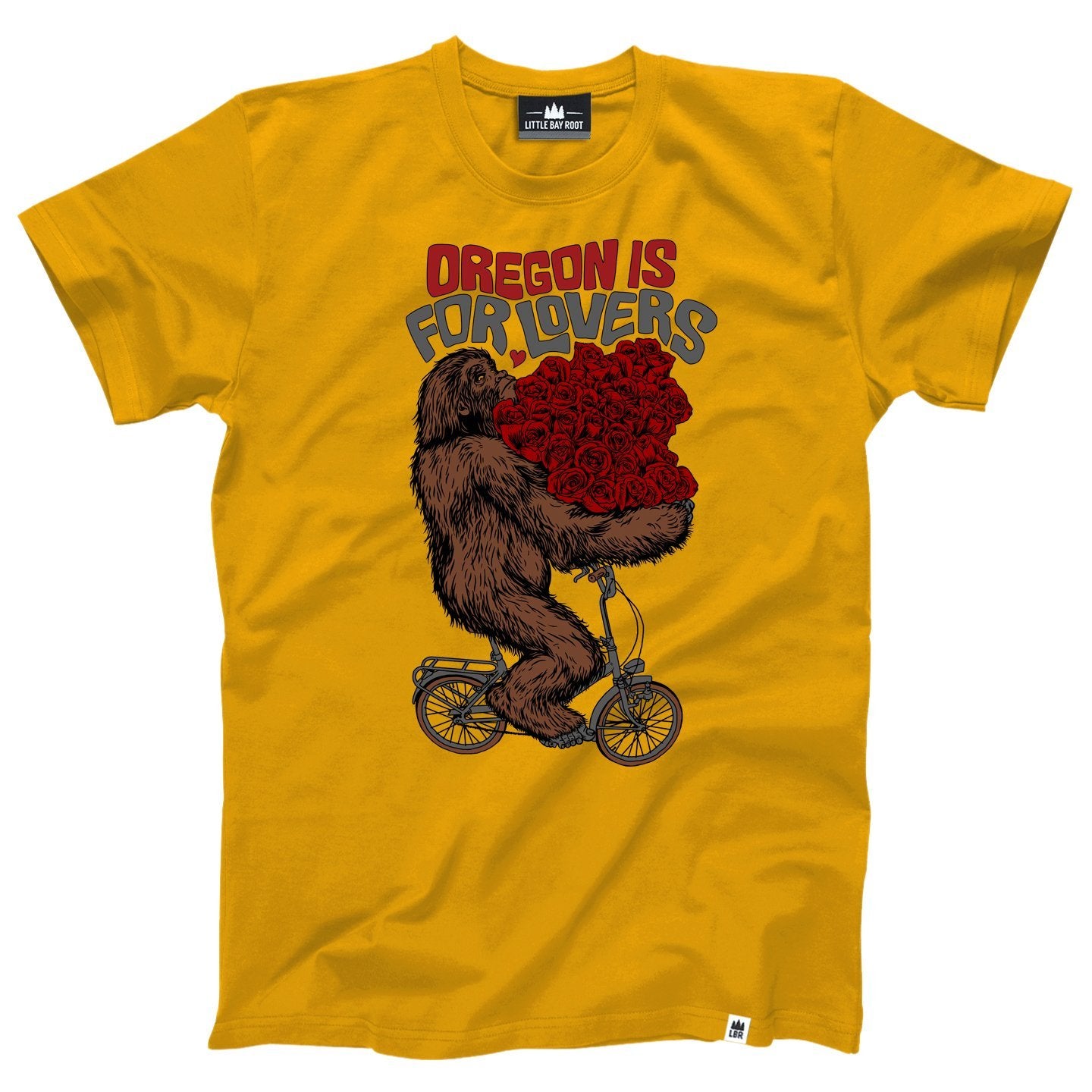 Oregon is for Lovers Adult Bigfoot T-Shirt