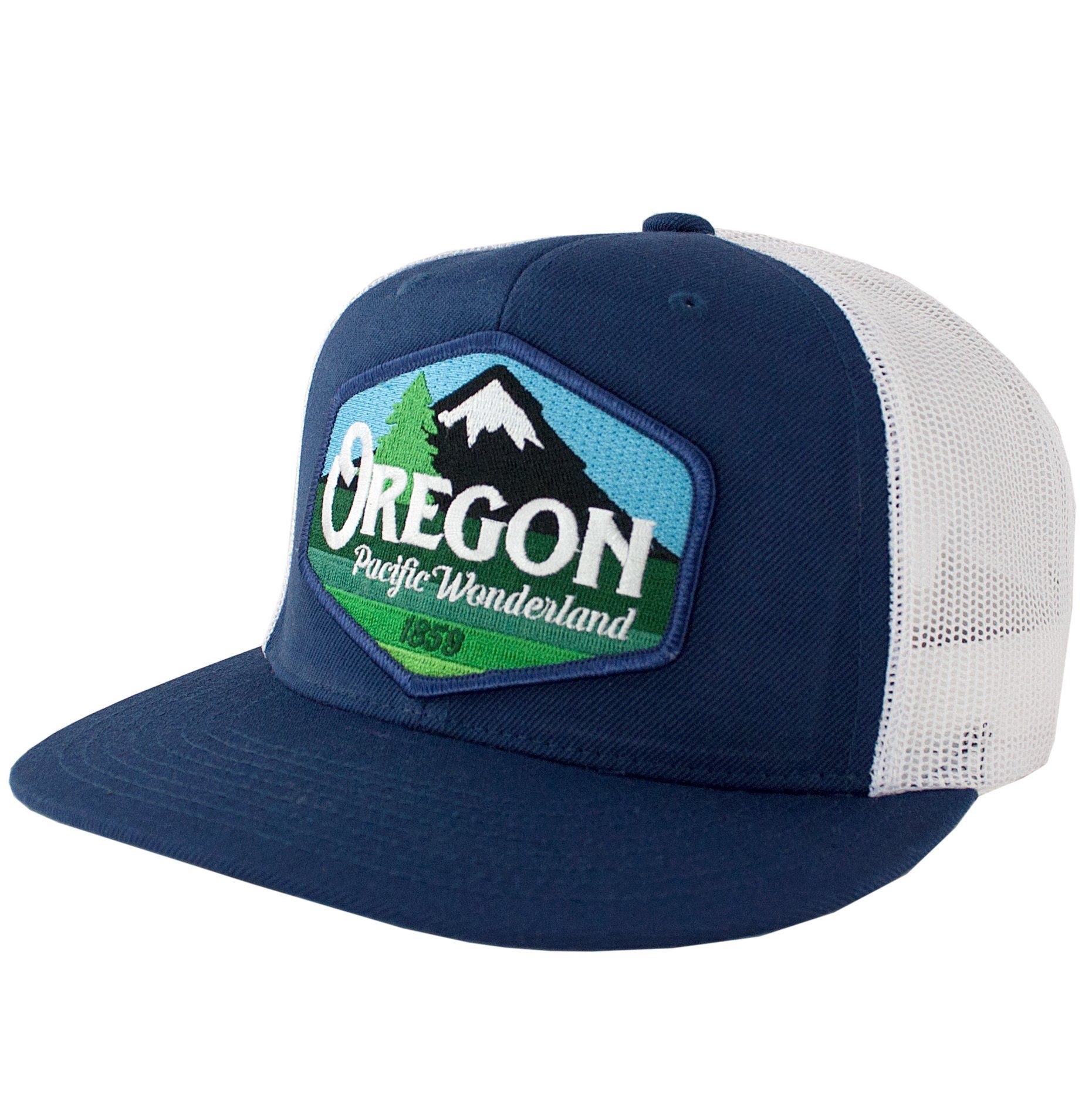 Oregon Pacific Wonderland Vintage Trucker Hat Flat Bill