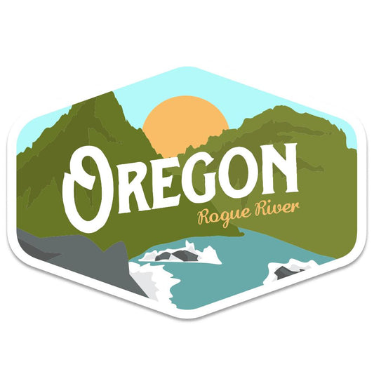 Oregon Rogue River Vintage Sticker