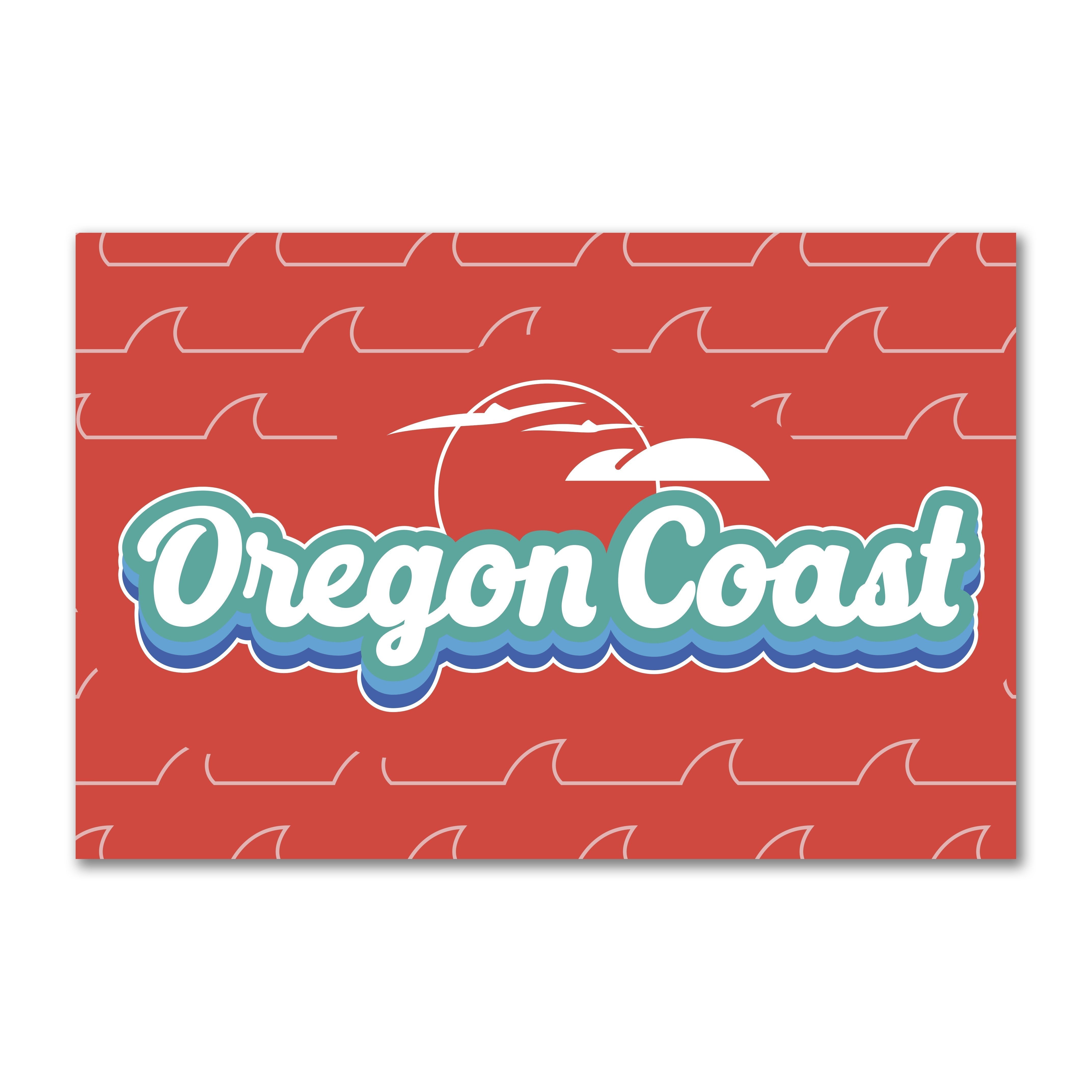 Oregon Coast Retro | Refrigerator Magnet – Little Bay Root Oregon Coast Retro | Refrigerator Magnet – Little Bay Root