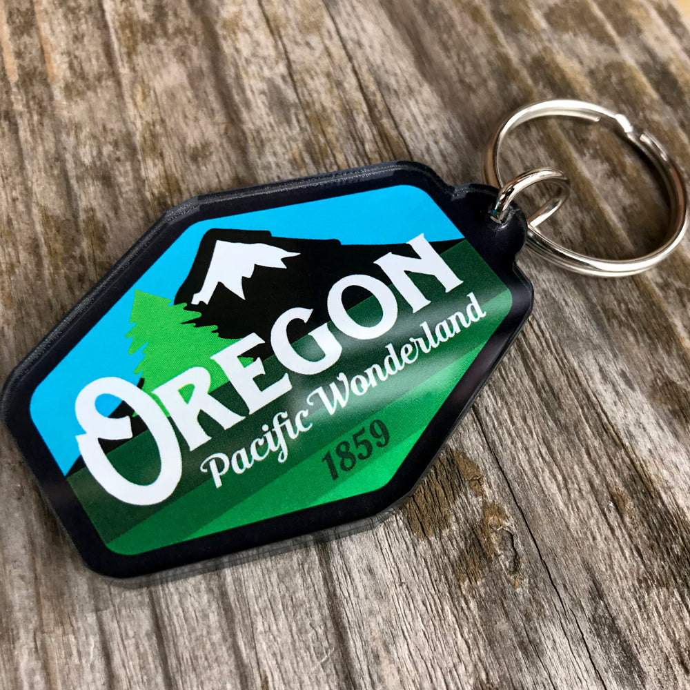 Oregon Pacific Wonderland Vintage | Key Ring