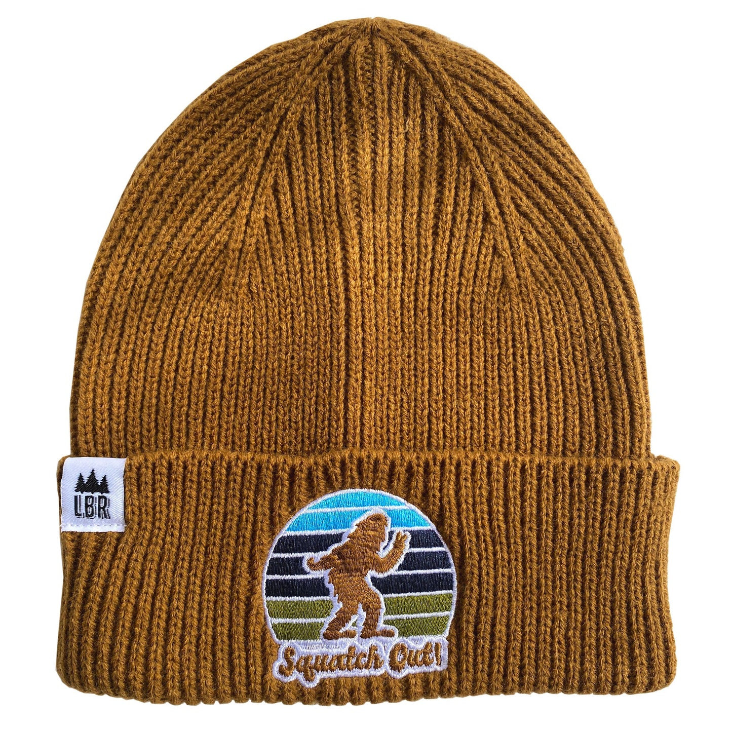 Squatch Out Knit Beanie Khaki